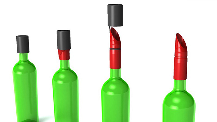 Desarrollaron un dispositivo innovador anti-derrame para la industria del vino