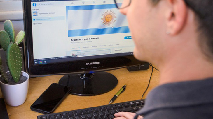 Migrantes argentinos en las redes sociales