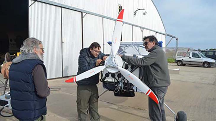 El primer avin elctrico de Argentina se prepara para tocar el cielo